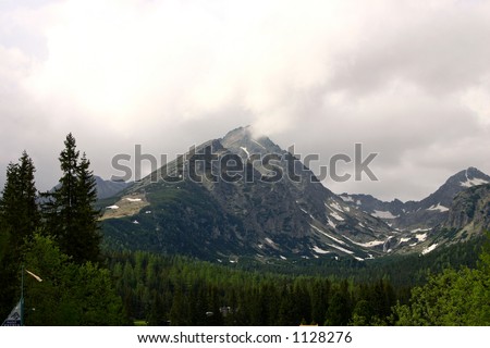 Peak from the High Tatra at the border of Slovakia and Poland.