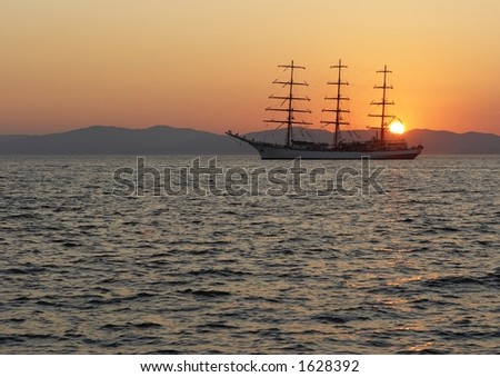 Sail on the sunset