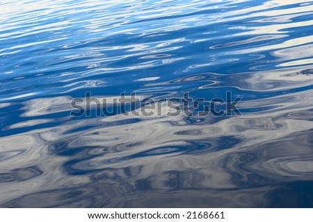 Blue water ripples in Indian Ocean