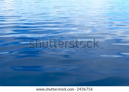 Blue water ripples in The Indian Ocean