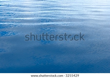 Blue water ripples in The Indian Ocean