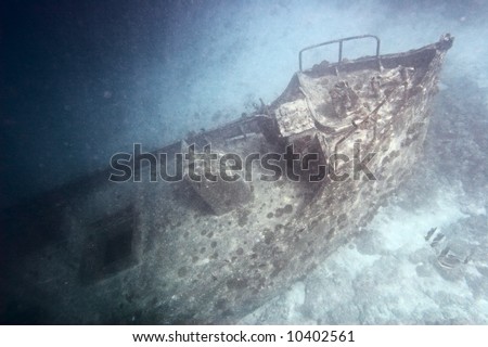 Ancient sunken ship