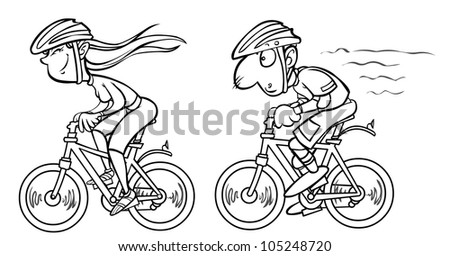 bikes cartoon