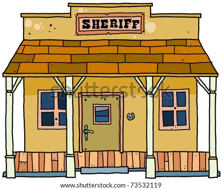 Sheriff House Western Style. Stock Vector 73532119 : Shutterstock