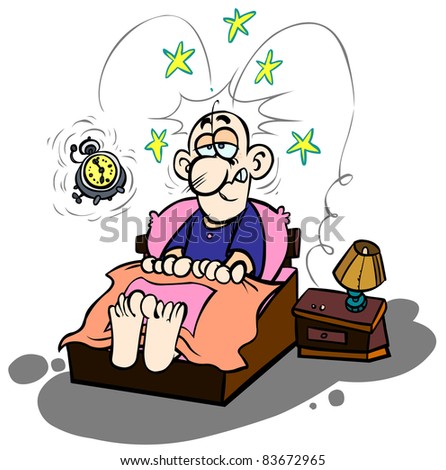 Cartoon Waking-Up. Stock Vector Illustration 83672965 : Shutterstock