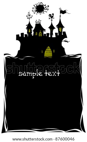 Castle Silhouette. Stock Vector Illustration 87600046 : Shutterstock