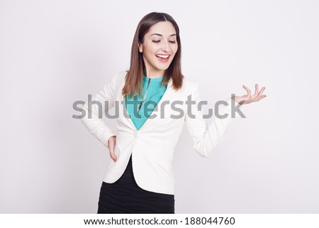 young woman with active expressions