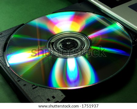 Insert rainbow cd into cd player