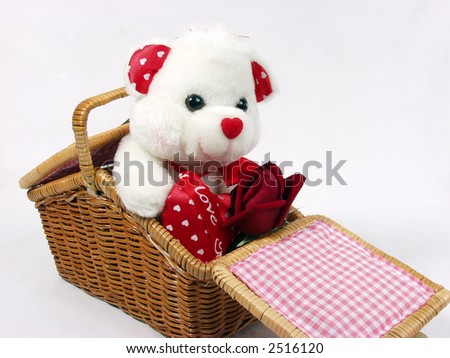 valentine teddy bear. stock photo : Teddy bear with