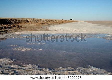 Chott el Djerid (biggest saltdesert in north africa) Tunisia