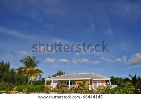 beautiful beach resort at grand bahama island, bahamas