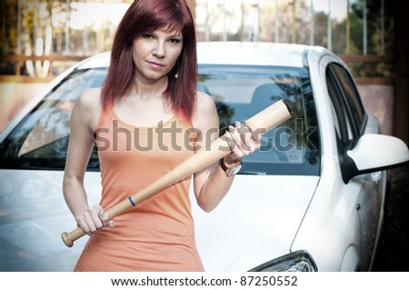 baseball bat car