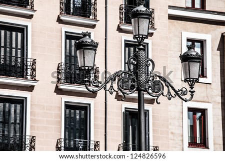  Architecture on Architecture In Spain  Old Apartment Building In Madrid    Hdr Image