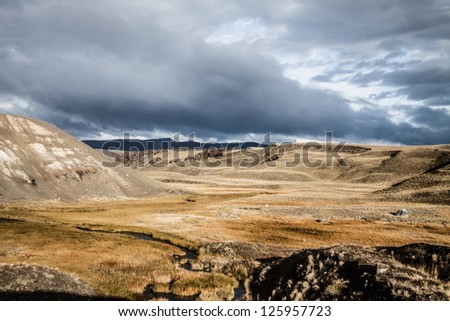 Patagonia landscape in Argentina ( HDR image )