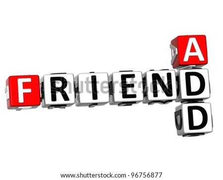  - stock-photo--d-add-friend-crossword-cube-words-on-white-background-96756877