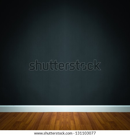 room interior with gray wallpaper