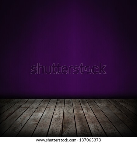 room interior with purple wallpaper background
