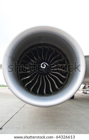 an aircraft jet engine
