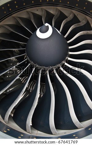 turbine blades of an aircraft jet engine