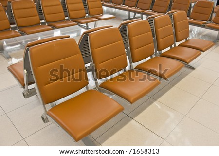 Leather Chairs in Airport