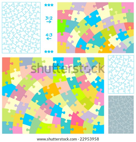 stock photo : Jigsaw puzzle jigsaw puzzle template. stock photo : Jigsaw puzzle