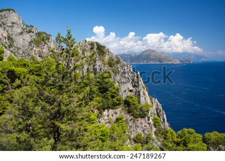 The Isle of Capri in Italy