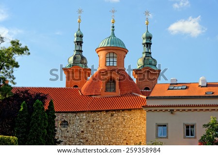 Cathedral church of Saint Lawrence on Patrin Hill in Prague. It is the principal church of the Old Catholic Church of the Czech Republic.