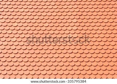 Red roof tiles texture.