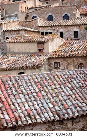 Typical old spanish houses