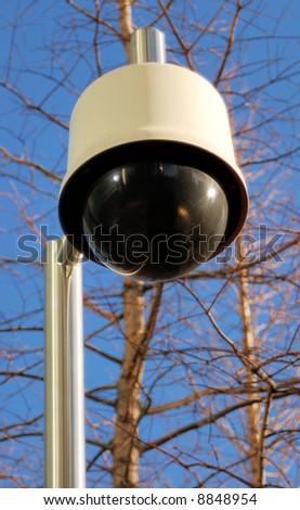 Lamp-a-like CCTV. Security cam