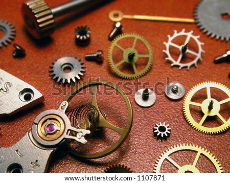 Clock parts and cogs