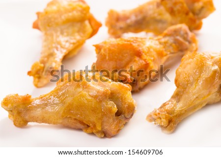 Fired chicken wings