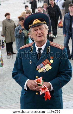 war veteran. Victory day in Russia, Moscow