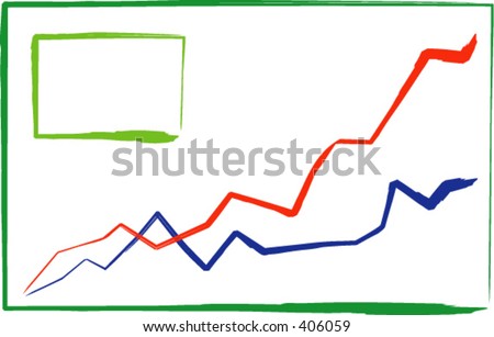 Line Chart. Vector Image. - 406059 : Shutterstock