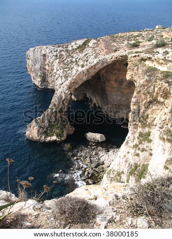 View of Blue Grotto (Malta, Maltese islands)