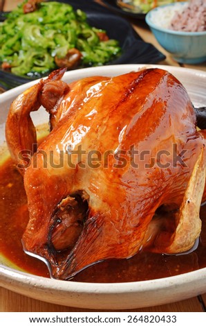 Barrel-roasted chicken  - A Popular Taiwan food