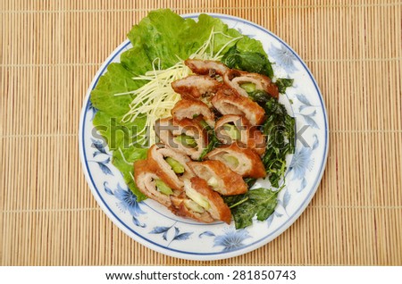 Delicious Chinese food - Crispy large intestine
