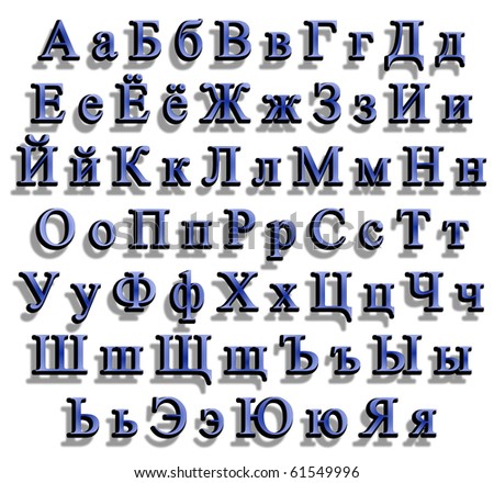 The Russian alphabet,