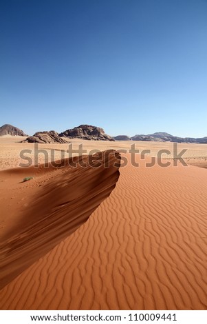Dune at Wadi Rum Desert, Jordan