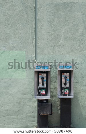 Two pay phones