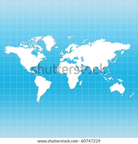 the world map in color. stock photo : World Map on