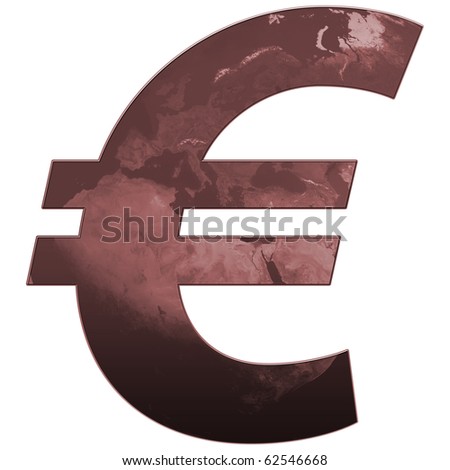 red euro sign. stock photo : Euro Sign in red color
