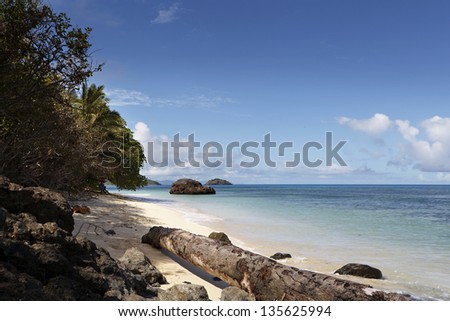 beach of Dravuni Islands horizontal mage