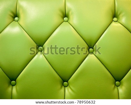 green picture of genuine leather upholstery
