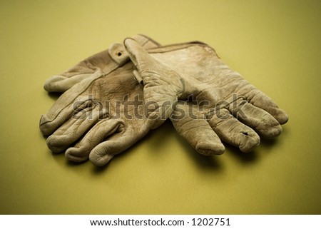Old work gloves