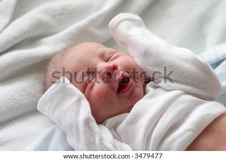 Baby Making Videos on Baby Boy Making Funny Faces While Sleeping Stock Photo 3479477