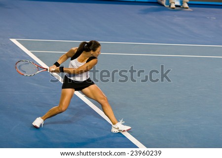 MELBOURNE - JANUARY 19:  Australian tennis player Casey Dellacqua, at the Australian Open on January 19, 2009 in Melbourne Australia.