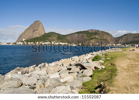 Sugar Loaf Mountain View from Flamengo beach