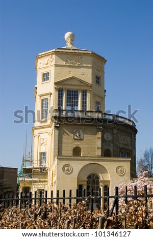 The Radcliffe Observatory, part of Green College, Oxford University.  Designed by Henry Keene & James Wyatt in 1794 and used as an observatory until 1935.