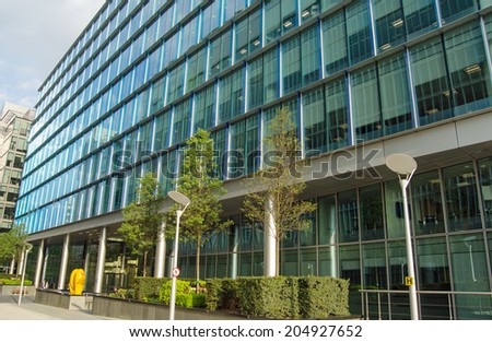 LONDON, UK - MAY 15, 2014:  London offices of the Norwegian oil company Statoil in Paddington Basin, Westminster.  The oil and gas company has offices around the world.